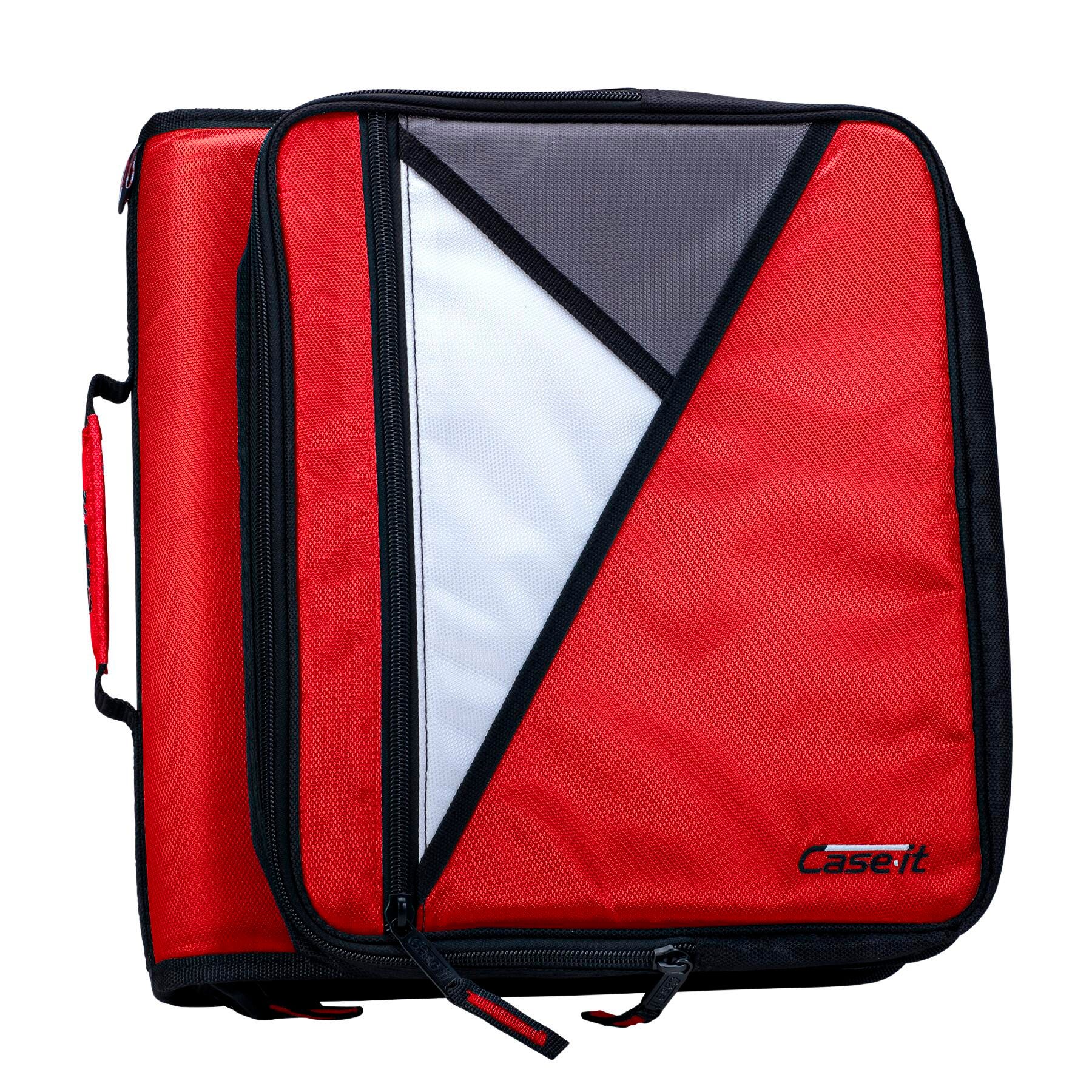 BINDER ZIPPER O-RING LAPTOP 2IN FIRE ENGINE RED