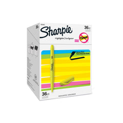 HIGHLIGHTER SHARPIE POCKET YELLOW PACK OF 36
