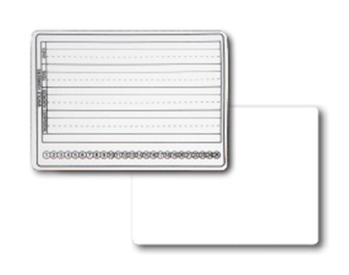 DRY ERASE BASIC SKILLS TWO SIDED BOARD 9 X 12 PACK OF 12