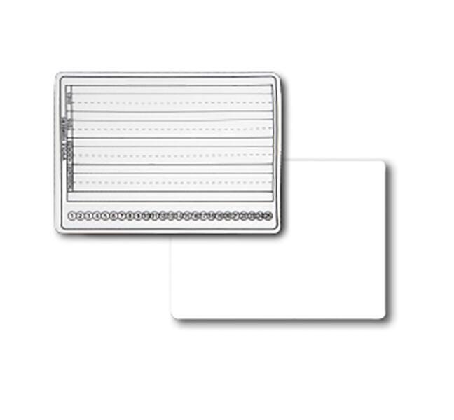 DRY ERASE BASIC SKILLS DUAL SIDED BOARD 9X12 PACK OF 24