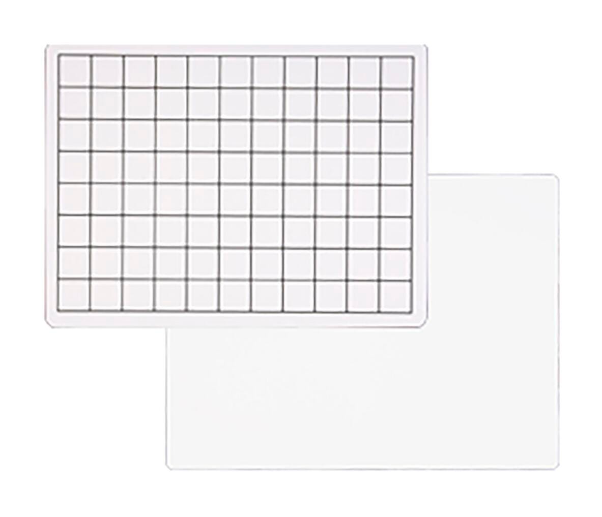 DRY ERASE GRAPH BOARD 1 IN SQ TWO SIDED 9 X 12 PACK OF 24