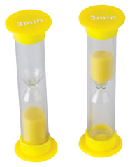 TIMERS 3 MINUTE SAND - SMALL PACK OF 4