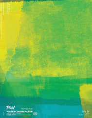 PAPER WATERCOLOR HOT PRESS EASY BLOCK 18X24 15 SHTS