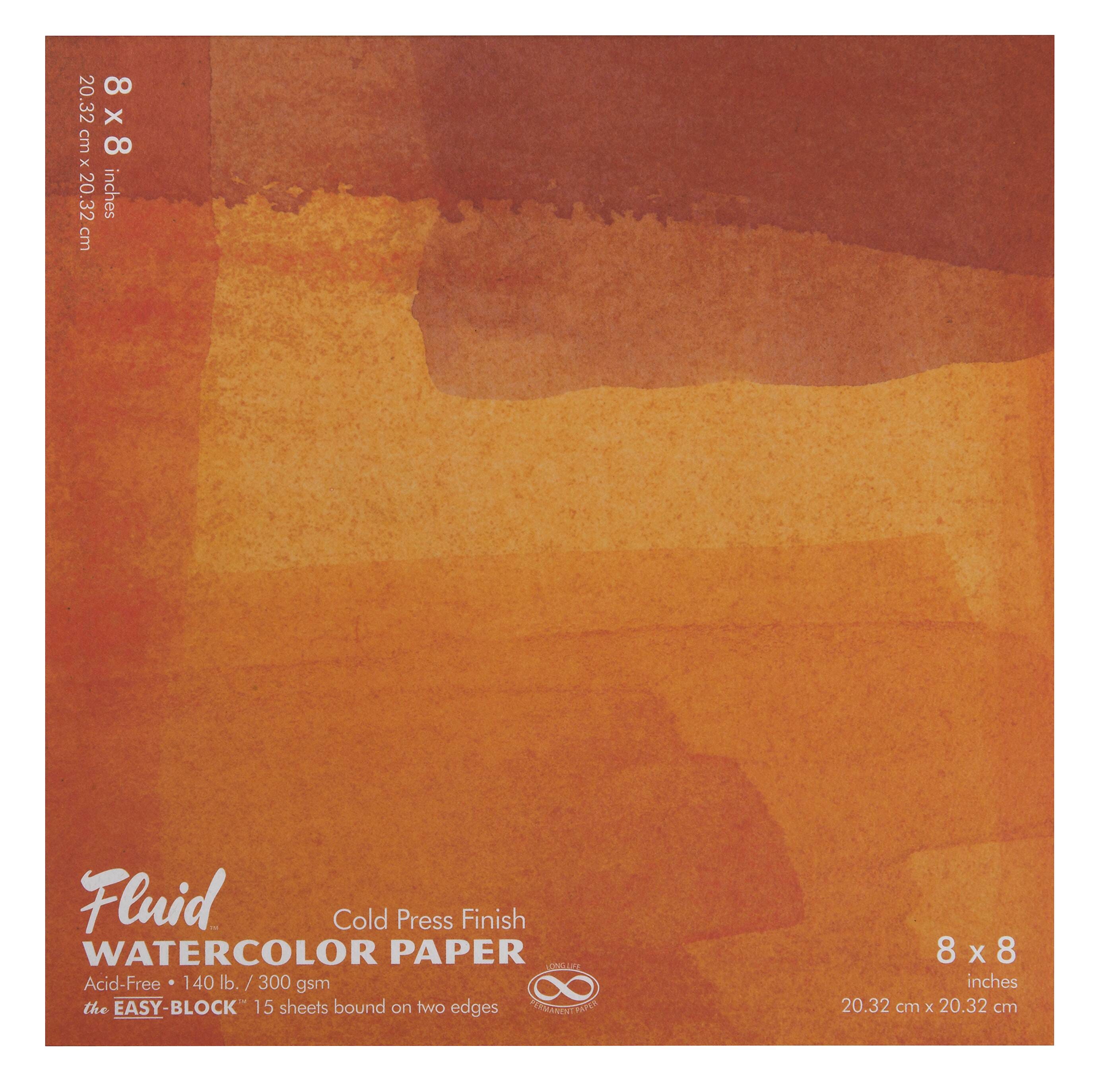 PAPER WATERCOLOR COLD PRESS EASY BLOCK 8X8 15 SHTS