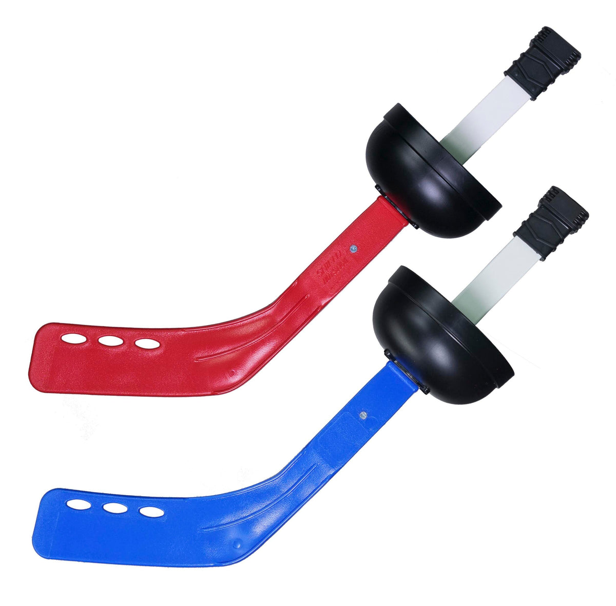 SCOOTER HOCKEY STICK WITH HAND SHIELD- ELEMENTRY RED