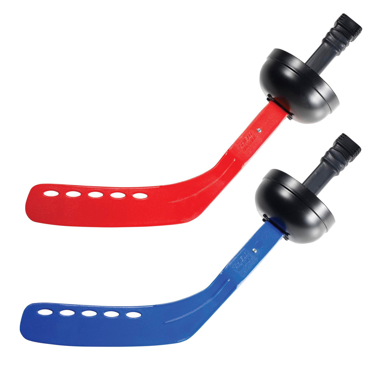 SCOOTER HOCKEY STICK WITH HAND SHIELD- MIDDLE BLUE