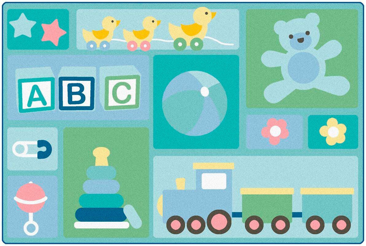 CARPETS FOR KIDS - KIDSOFT BABYS BASICS TODDLER - 6 FT X 9 FT RECTANGLE