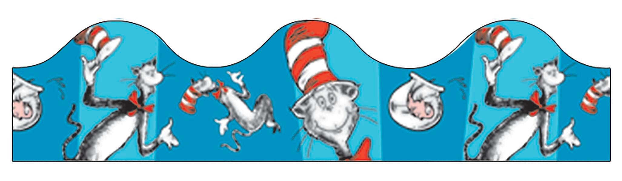 CAT IN THE HAT BLUE DECO TRIM