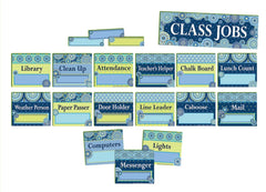 BULLETIN BOARD SET CLASS JOBS BLUE HARMONY