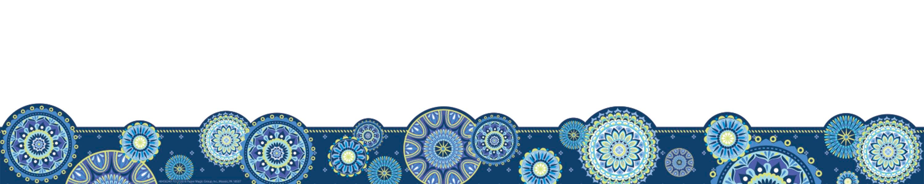 BLUE HARMONY MANDALA DECO TRIM