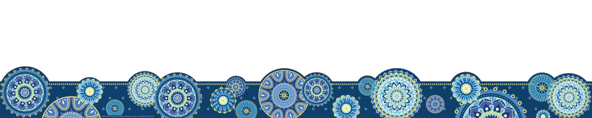 BLUE HARMONY MANDALA DECO TRIM