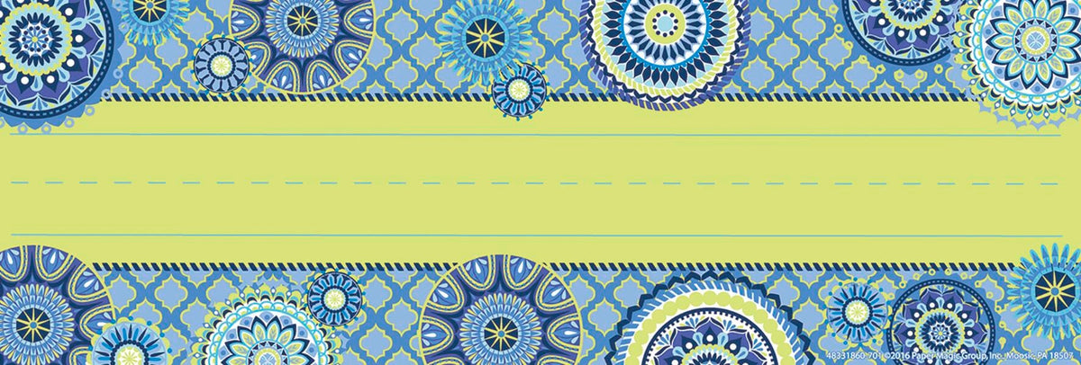 NAME PLATES BLUE HARMONY 9.625X3.25 IN PACK 36