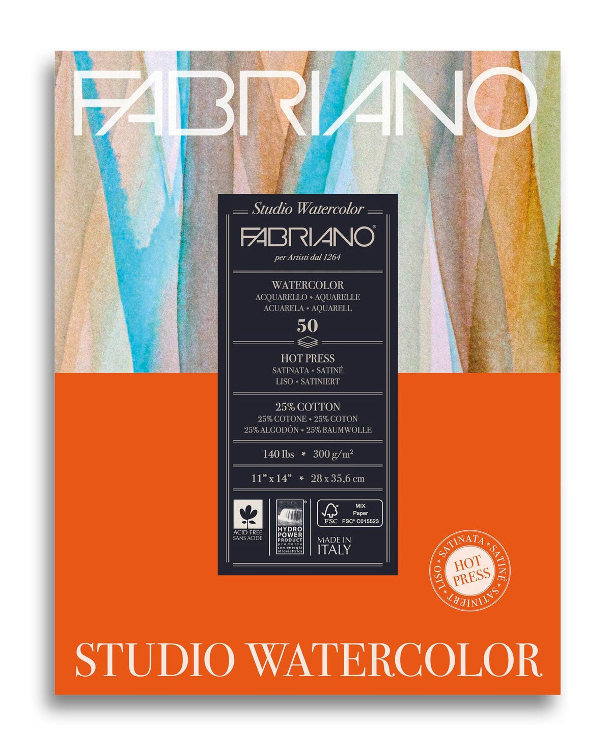 PAPER WATERCOLOR HOT PRESS 11X14 140 LB 50 SHTS