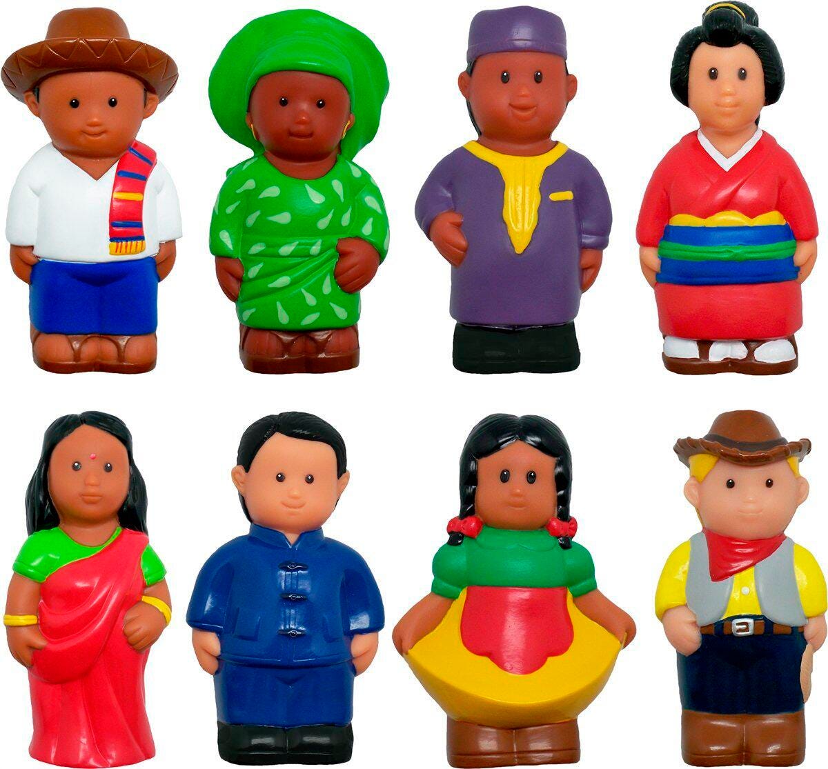 AROUND THE WORLD FIGURES 5 INCH - SET OF 8
