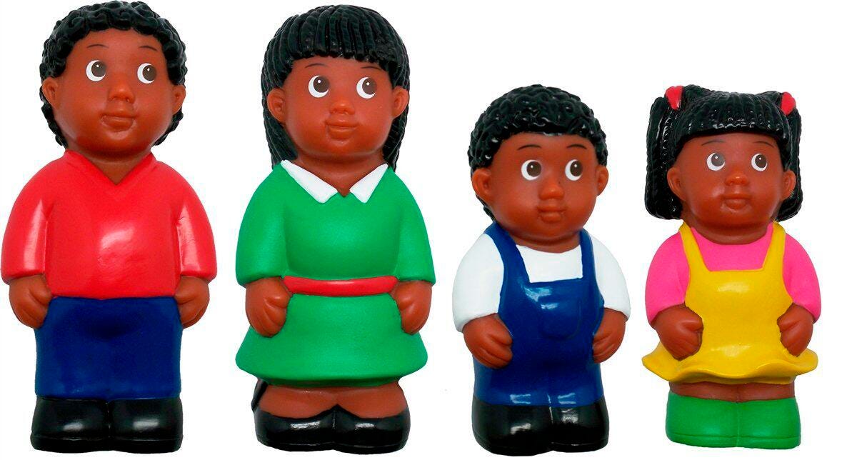 AFRICAN AMERICAN FAMILY 5 INCH - SET OF 4