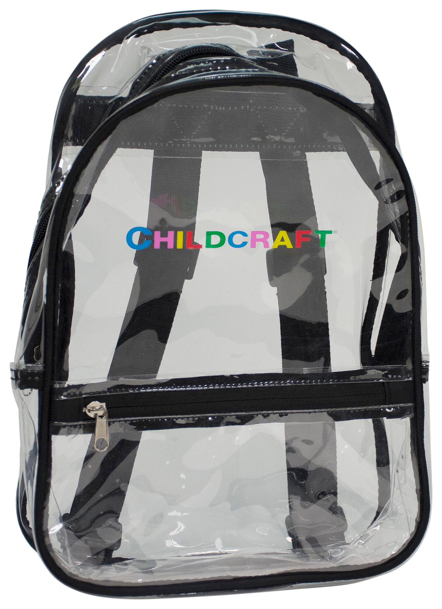 BACKPACK CLEAR LARGE WITH CHILDCRAFT LOGO