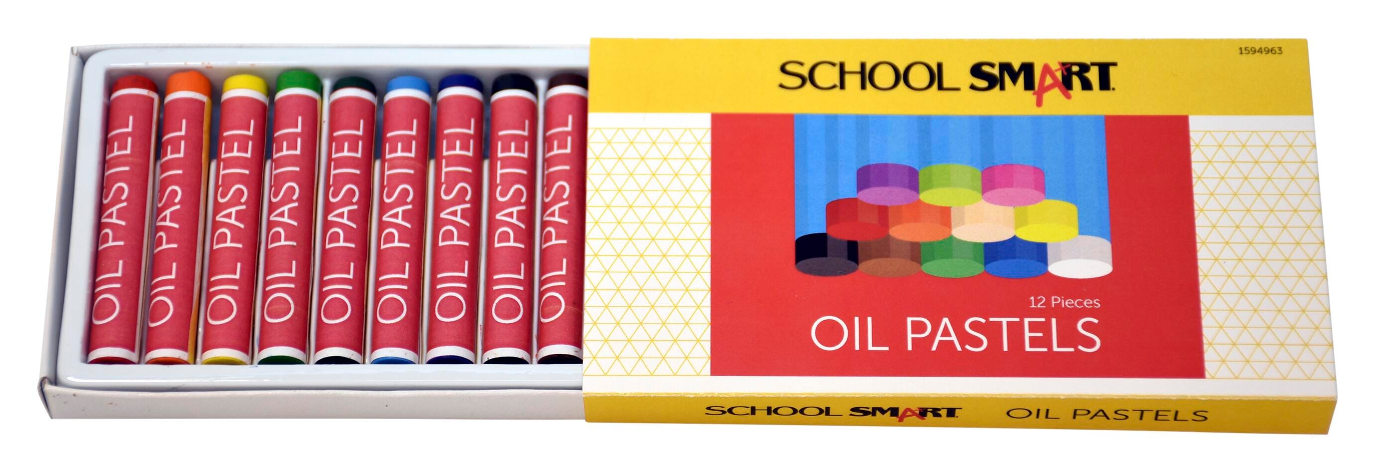 OIL PASTEL ASST COLORS SCHOOL SMART SET OF 12