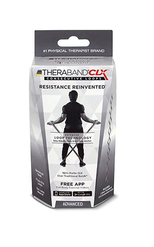 THERABAND CLX ADVANCED 5 FT SILVER