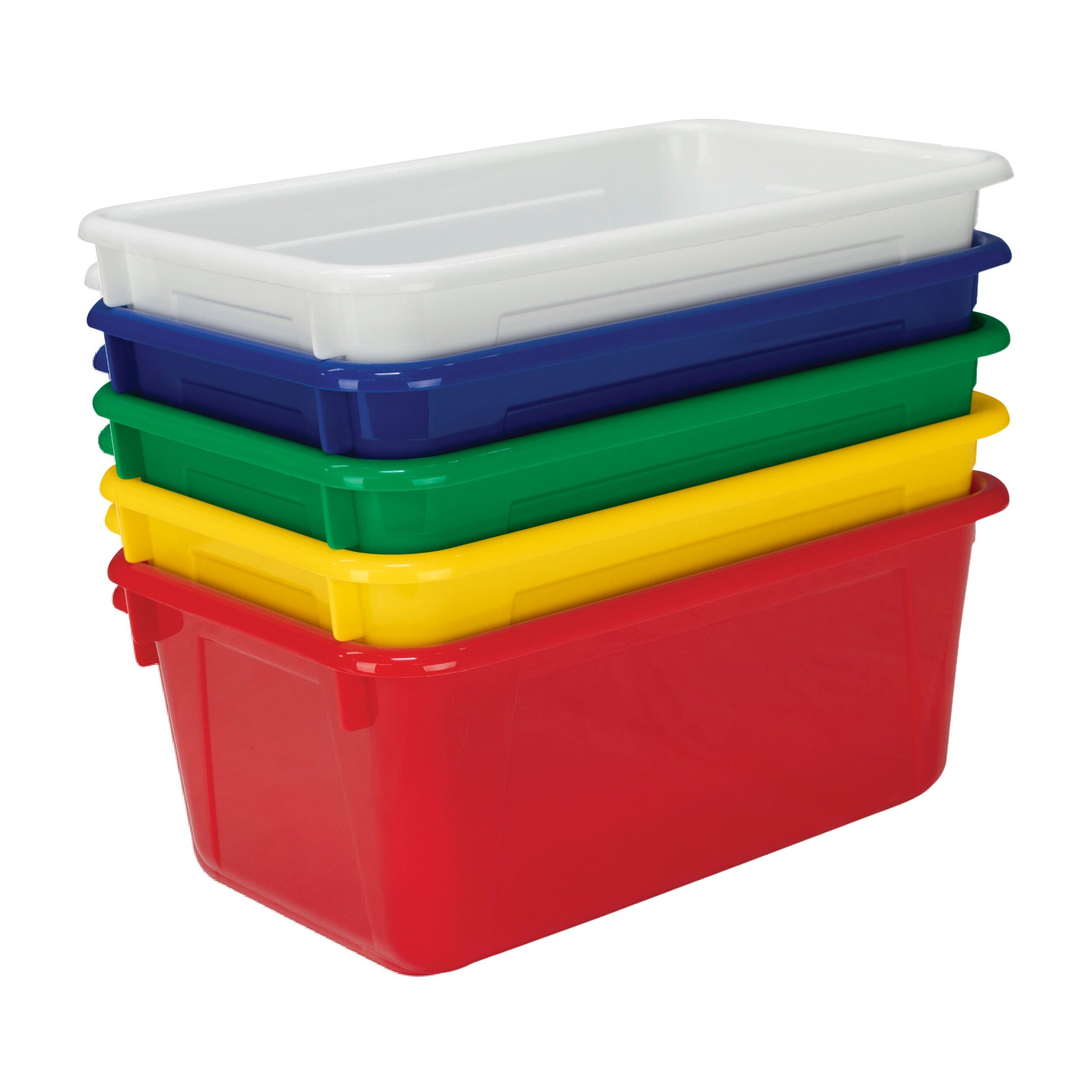SCHOOL SMART PRIMARY COLORS STORAGE BIN - 7-7/8 X 12-1/4 X 5-3/8 ...
