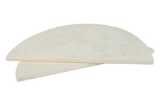 EXCEL - HALF ROUND SHELVES - 19 W X 9-1/2 D X 5/8 H IN - CONE 10