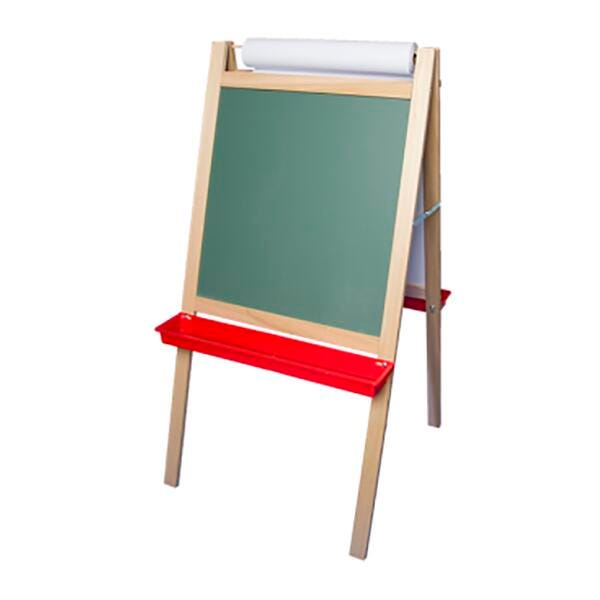 CRESTLINE DELUXE MAGNETIC PAPER ROLL EASEL - 24 X 24 X 48 INCHES - GREEN CHALK/DRY ERASE