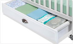 NEXT GENERATION EZ STORE DRAWER WITH MAGNASAFE LATCH-FITS SERENITY COMPACT CRIBS-WHITE