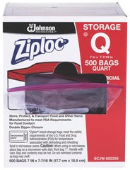 ZIPLOC STORAGE BAG QUART CASE OF 500