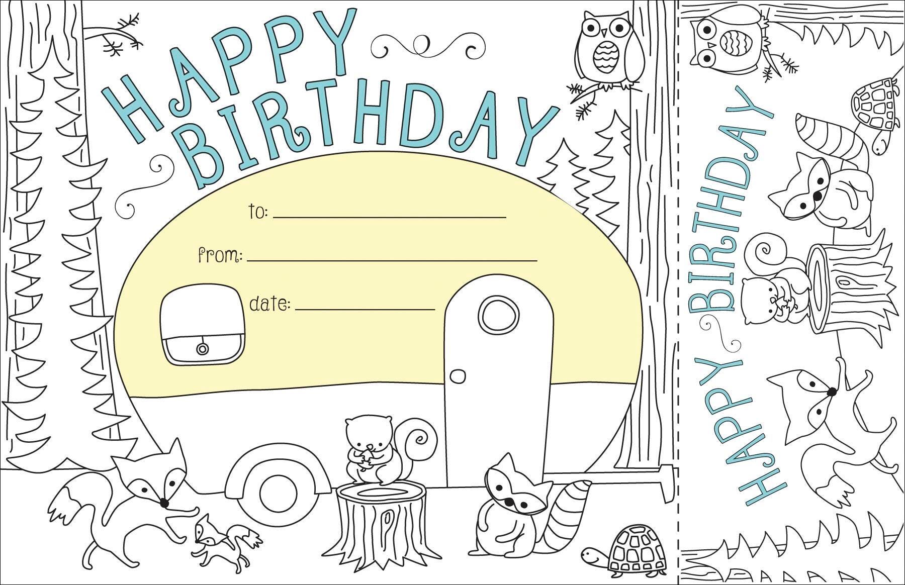 COLOR ME HAPPY BIRTHDAY AWARDS BOOKMARKS SET