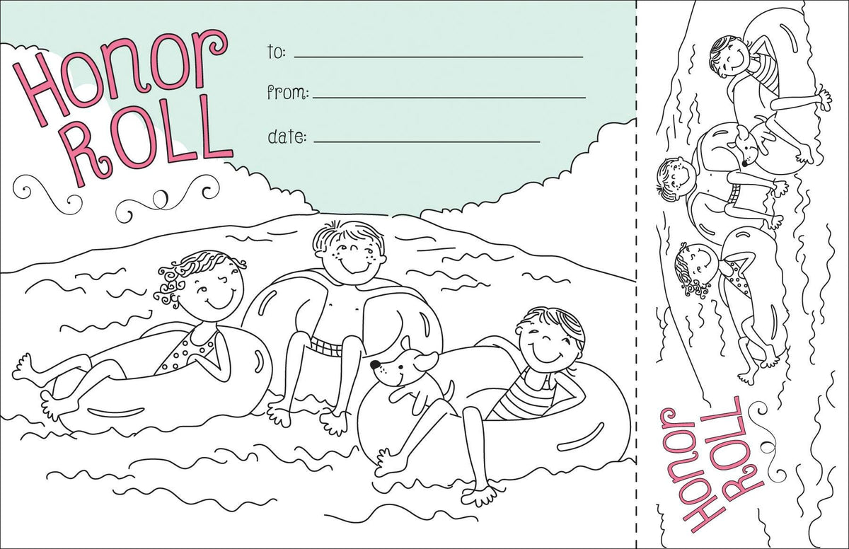 COLOR ME HONOR ROLL AWARDS BOOKMARKS SET