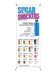 SUGAR SHOCKERS VINYL BANNER WITH STAND