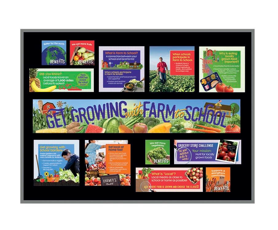 GET GROWING WITH FARM TO SCHOOL BULLETIN BOARD KIT