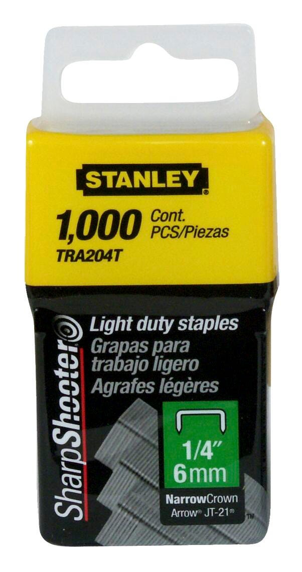 STAPLES STANLEY TRA204T 1/4 IN PACK OF 1000