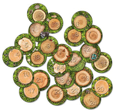 FLAGSHIP CARPETS - COUNTING SEATING STUMPS STOW-N-GO 1-24 - 16-INCH ROUNDS - SET OF 24