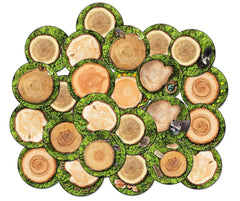 FLAGSHIP CARPETS - FOREST FLOOR STOW-N-GO - 16-INCH ROUNDS - SET OF 24