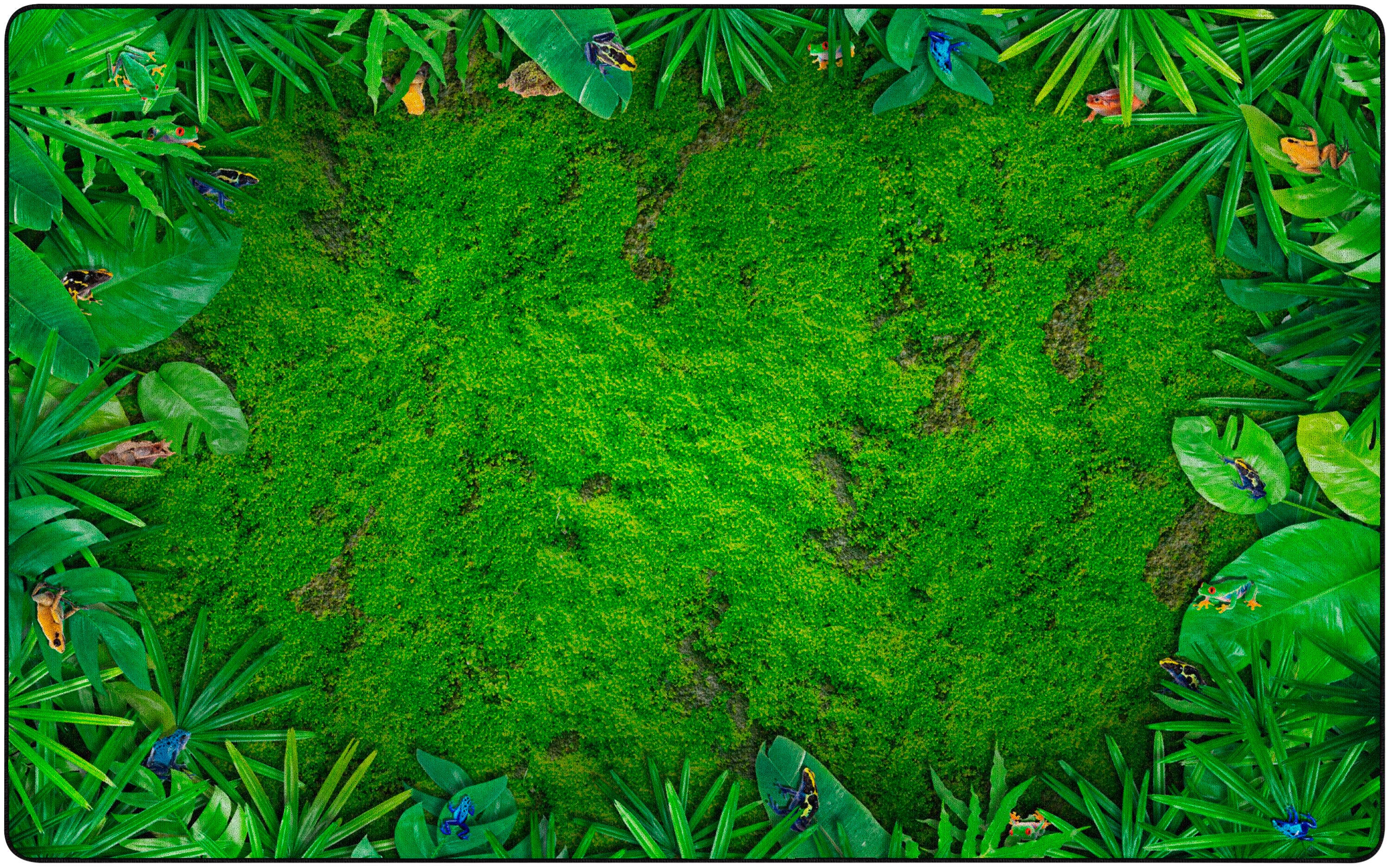 FLAGSHIP CARPETS - RAINFOREST FROGS - 6 FT X 8 FT 4 IN RECTANGLE