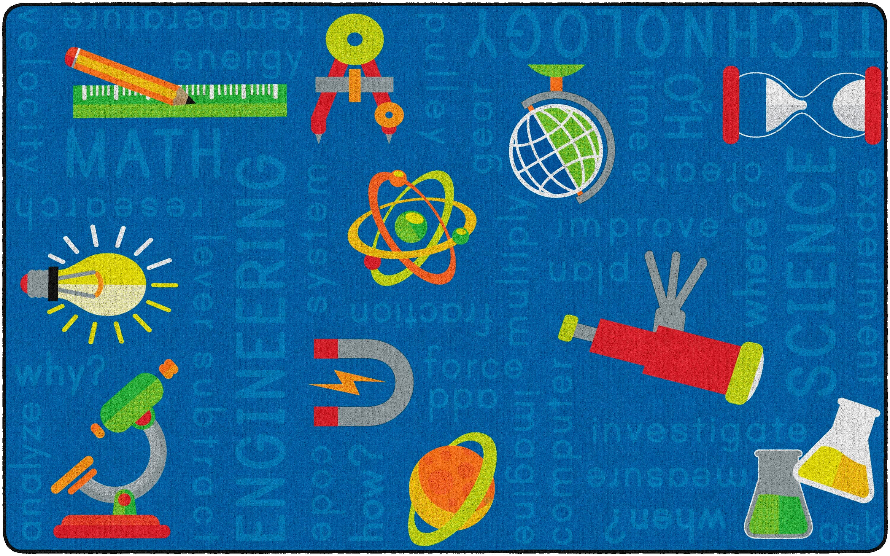 FLAGSHIP CARPETS - STEM - 6 FT X 8 FT 4 IN RECTANGLE - BLUE