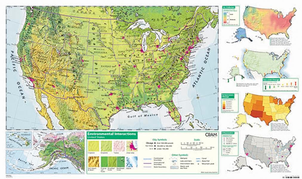 MAP ENVIRONMENTAL INTERACTIONS US MAP