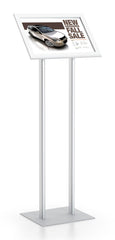 EASY OPEN SNAP FRAME DOUBLE POLE - 17 X 11 - SILVER