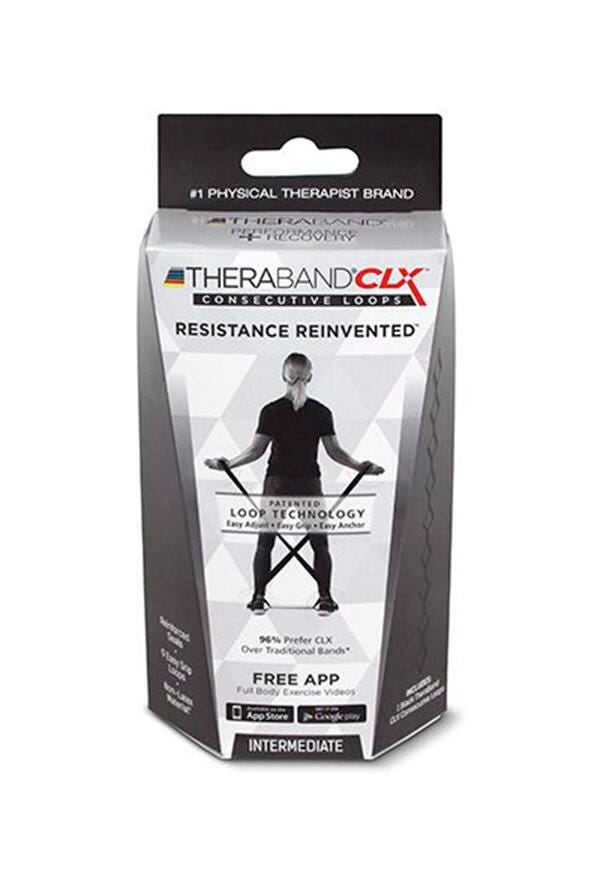 THERABAND CLX INTERMEDIATE 5 FT BLACK
