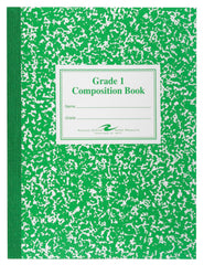 BOOK COMPOSITION 9.75X7.5 GREEN GRADE 1 50 SHTS