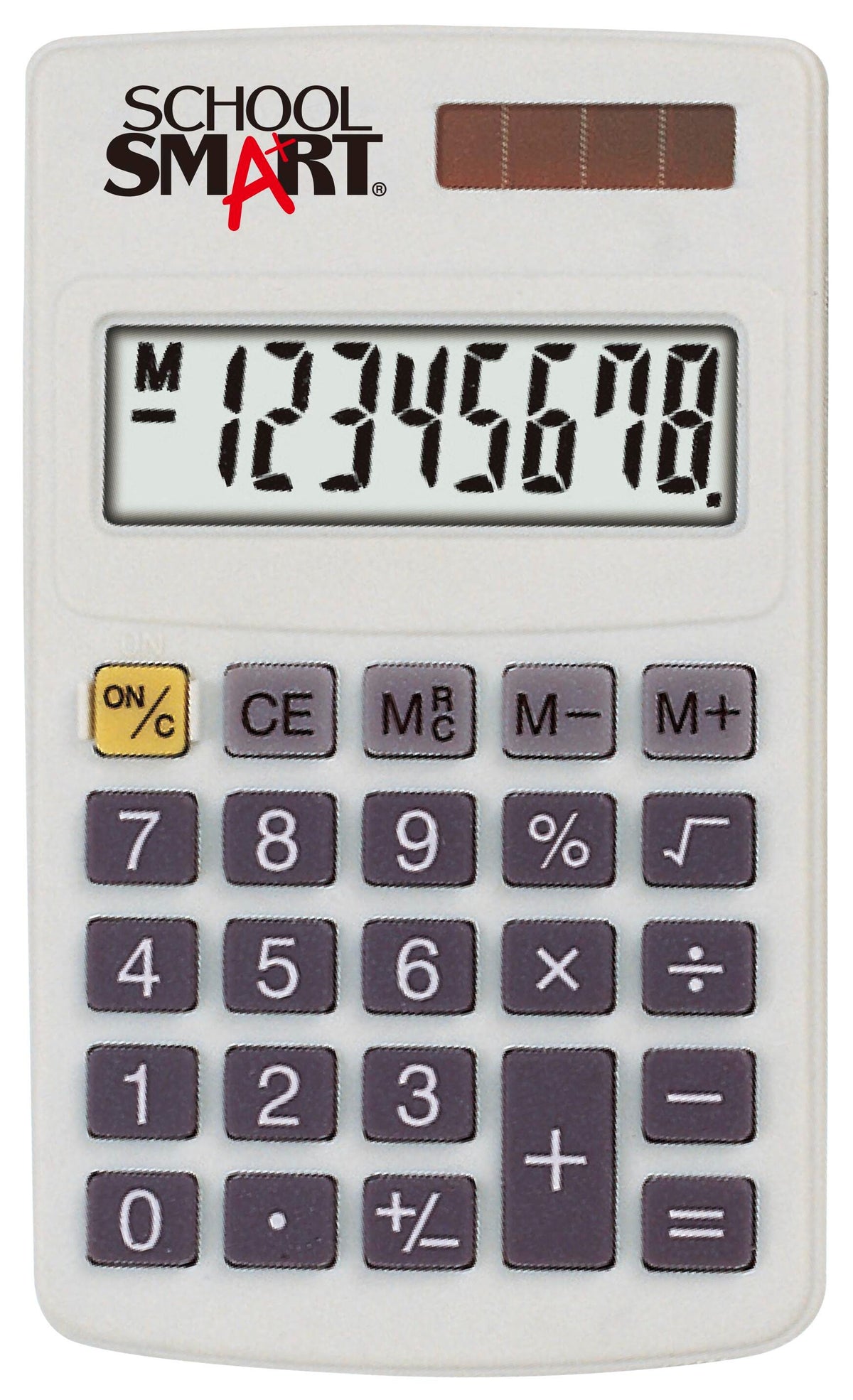 SCHOOL SMART CALCULATOR - HAND HELD POCKET - ASST COLOR - 1 AG10 BATTERY INCLUDED