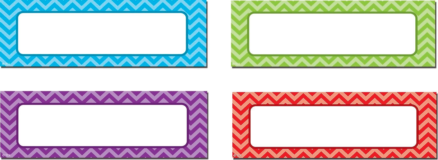 Chevron Label LABELS MAGNETIC CHEVRON 4.75X1.5 IN SET OF 20 | Eduplan International