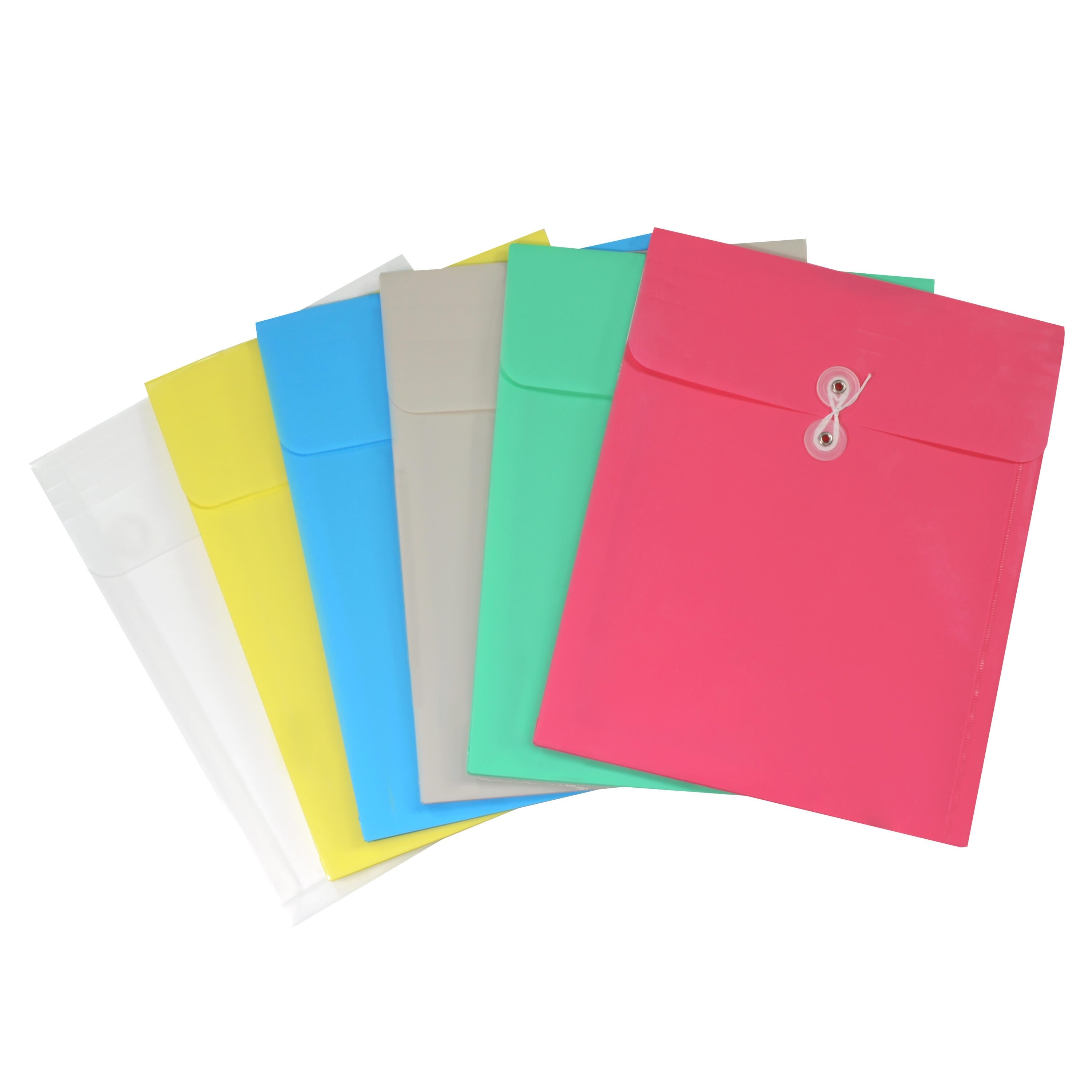 ENVELOPE POLY STRING CLOSE TOP LOAD ASST COLOR PACK OF 24