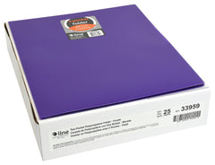 FOLDER 2-POCKET HEAVYWEIGHT POLY PURPLE PACK OF 25