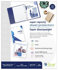 SHEET PROTECTOR VINYL 8.5X11 IN CLEAR PK OF 10