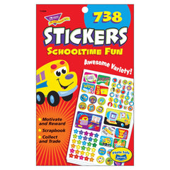 SCHOOLTIME FUN STICKER PAD - PACK OF 738