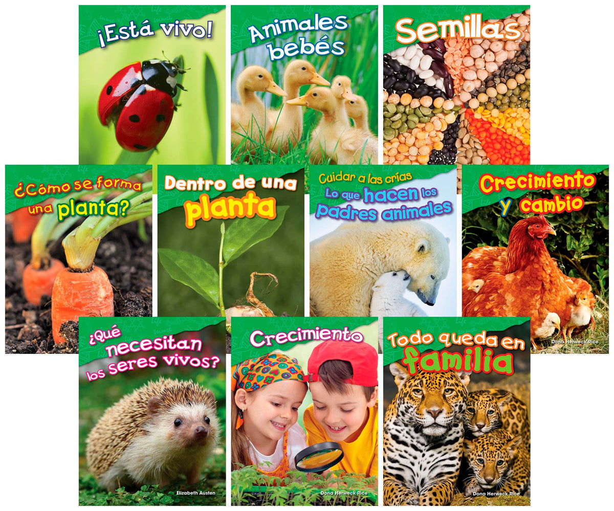 BOOKS LETS EXPLORE LIFE SCIENCE GR K-1 SPANISH SET OF 10