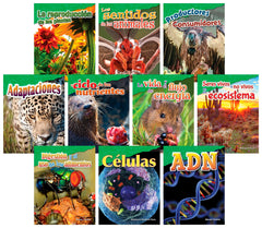 BOOKS LETS EXPLORE LIFE SCIENCE GR 4-5 SPANISH SET OF 10
