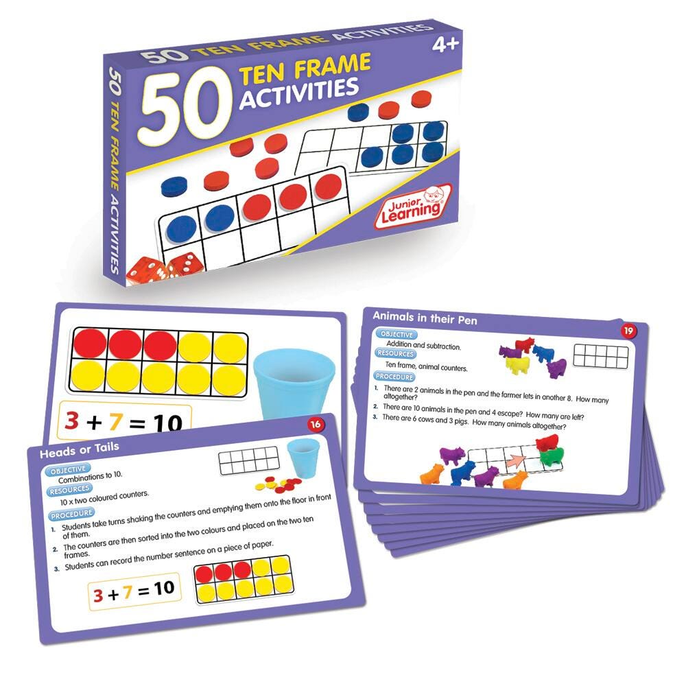 MATH 50 TEN FRAME ACTIVITIES