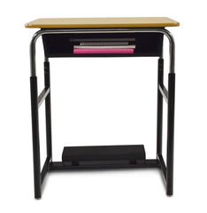DESK - CLASSROOM SELECT - ROYAL SEATING 1600 SWITCH SIT OR STAND DESK - 26 W X 20 D - LAMINATE - LOCKEDGE - SPECIFY TOP COLOR - SPECIFY EDGE COLOR - SPECIFY BOOKBOX TYPE - YES
